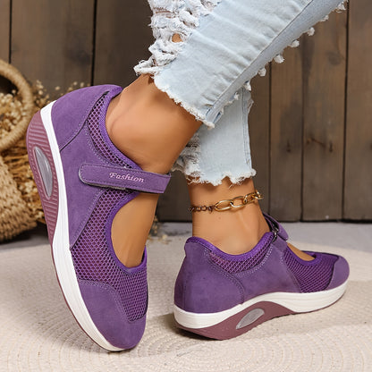 🔥✨【50% zľava 🔥】【35-43】Dámske pohodlné tenisky so sieťovinou a hrubou podrážkou