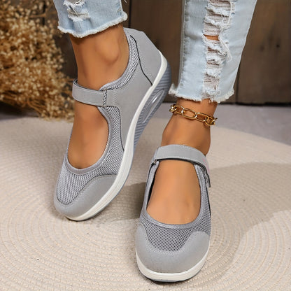 🔥✨【50% zľava 🔥】【35-43】Dámske pohodlné tenisky so sieťovinou a hrubou podrážkou