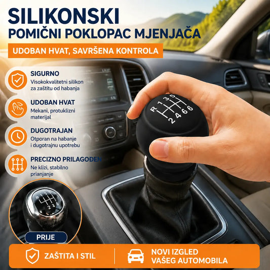 5 komada 23€✨ Dajte svom automobilu novi izgled uz ovu silikonsku navlaku za ručicu mjenjača 🚘